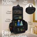 D&D Wanderlust D&D Hanging Travel Toiletry Bag for Men and Women Cosmetics, Makeup and Toiletries Organizer Kit with 10 Compartments (EXP 08/29/26)