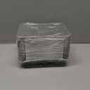 WANBAO 50 PACK 8.3"x6.2" Disposable Tin Foil Pans with Lids 2.25LB Aluminum Pans To Go Containers for Cooking, Baking, Catering Party Meal Prep, Take Out, Freeze