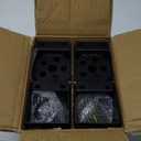 4PCS Metal 44 Post Base, Inner Size 3.5"x3.5" Heavy Duty Post Bracket with Anti-Corrosive Partition, Powder-Coated Post Anchor for Pavilion Deck Railing Support Deck Base Plate