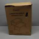 2 Pack Breakfast in Bed Tray for Eating, 16.92 x 12.6 Inch Bed Table Tray with Folding Legs & Handles, Bamboo Food Lap Trays Fits for Adult Kids Eating/TV/Surgery Recovery by Easoger. Set of 2