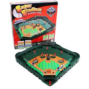Game Zone Super Stadium Baseball Game - Realistic Tabletop Baseball Game for 2 Players Ages 6+
