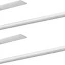 Paper Towel Holder - Self-Adhesive or Drilling, White Wall Mounted Rack - SUS304 Stainless Steel Kitchen Roll Holder Under Cabinet (2 Pack)