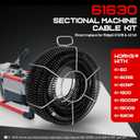 61630 A-62 Drain Cleaning Cable Kit 75FT for Ridgid Sectional Drain Cleaner