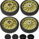 4 Pack Lawn Mower Wheels HR214 Replacement for Honda HRU196 HRU214 HRU215 HRU216 HRC216K1 Series, Front & Rear Wheels Kit, 200mm Diameter, Push Riding Mowers Tires Care Parts, Maintenance Accessories
