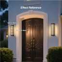 MVBT 23.6" Outdoor Wall Sconce, AC100-240V Hard Wired Outdoor Wall Lights Waterproof, Modern Front Porch Light, 3000K Exterior Lighting Fixture, Wall Light Fixture for House Exterior Patio Outside, Black Gray