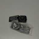 Door Stop Alarm, Door Stopper with 120DB Security Alarm, Floor Wedge Doorstop for Travel Apartment Home House (Pack of 2) (Black)