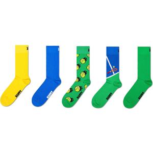 Happy Socks 5-Pack Pattern Socks (Medium-Large, Tennis)