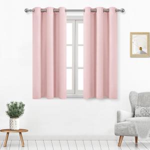 Curtains 2 Panels 38"x64", Pink