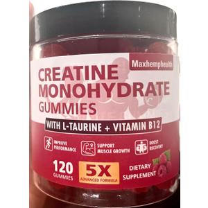 120 Count Raspberry Creatine Gummies