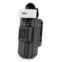 Tourniquet Holder, Tourniquet Holster with Molle Strap and Upgraded Tactical Belt Clip for Duty and Utility Belt, Black Holder Only, Black Color