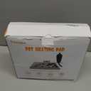 Pet Heating Pad for Cats Dogs Electric Heated Bed Waterproof Warming Mat Indoor Outdoor Chew Resistant Cord Adjustable 5 Timer and 6 Level Temperature for Pets Puppy Animals-17.7x17.7in (Small)