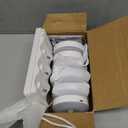 EZVALO Under Cabinet Lighting with Charging Station,1000mAh Rechargeable Puck Lights with Remote, 3 Color Temps & 12 RGB Closet Lights, Dimmable Motion Sensor Lights for Shelf, Kitchen (6 Packs) (White)