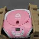 Klim Candy Kids CD Player for Children - FM Radio - Includes Batteries - Pink - Boombox Portable - CD Player Children - with Speakers, Toddlers (Pink)