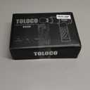 TOLOCO Massage Gun, Deep Tissue Back Massage for Athletes for Pain Relief, Percussion Massager with 10 Massages Heads & Silent Brushless Motor, Carbon