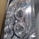 LED DRL Headlight Assembly, Fit 1997-2003 Ford F150/ 2004 Ford F150 Heritage/97-99 Ford F250 Light Duty/97-02 Ford Expedition Projector Pair of Left & Right Side Chrome Housing Amber Reflector