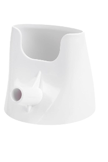 Aramox Flour Funnel, Specially Crafted for Artisan KSM150 Stand Mixer, Secure Fit Dishwasher Safe Plastic, Prevent and Spill, with Easy Pour Design for Baking Ingredients (White)