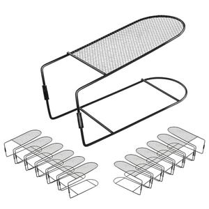 Copidrum Shoe Slots Organizer for Closet Metal Shoe Stacker for a Pair of Shoes,Shoe Holder Space Saver,Double Deck Shoe Riser Shoe Rack 10 Pack