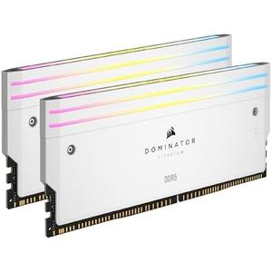 CORSAIR Dominator Titanium DDR5 RGB Light Enhancement Kit – 2X Modules – 0GB RAM – CORSAIR iCUE Compatible – White