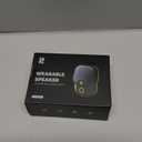 Rythflo Wearable Bluetooth V5.3 Speaker, 30H Working Time Clip-On Wireless Jobsite Water-Resistant TWS Portable Speaker, IPX7 Waterproof, Built-in ENC Mic for Hands-Free Music/Calls