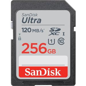 SANDISK 256GB Ultra SDXC UHS-I Memory Card - Up to 150MB/s, C10, U1, Full HD, SD Card - SDSDUNC-256G-GN6IN