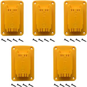 5Packs Tool Holders for Dewalt 20V 12V Drill Tool Mount Fit for Milwaukee M18 Tools Yellow