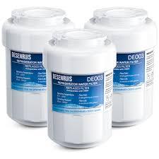 DESENRUIS Water Filter Replacement Compatible with GE MWF, SmartWater MWFP, MWFA, GWF, HDX FMG-1, WFC1201, RWF1060, 197D6321P006, Kenmore 9991, Pack of 3
