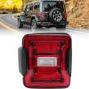 LED Tail Light Assembly for 2018-2023 Jeep Wrangler Rear Brake Stop Lamp w/o Blind Spot Replace 68434890AB Left Driver Side