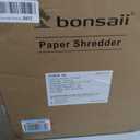 Bonsaii 15-Sheet Office Paper Shredder, 40 Mins Heavy Duty Shredder for Home Office, Crosscut Shreder with Anti-Jam System & P-4 High Security Supports CD/Credit Cards/Staple,5 Gal Pullout Bin C169-B