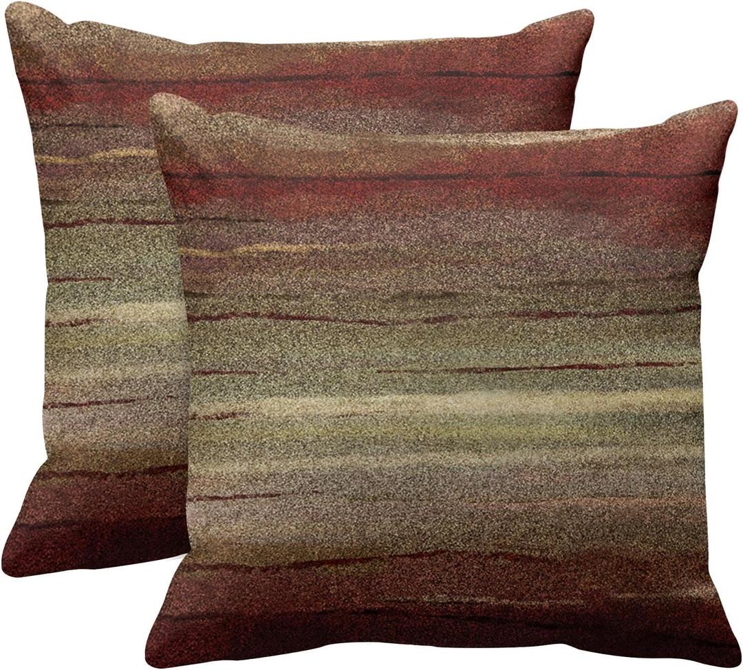 Emvency Set of 2 Throw Pillow Cover Western Tribal Geometric Brown Southwest Decorative Pillow Case Home Decor Square 20 x 20 Inch Pillowcase