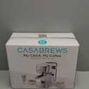 CASABREWS 3700 Essential Espresso Machine 20 Bar, Stainless Steel Cappuccino & Latte Machine with Steam Frother for Home, 43.9oz Water Tank, Coffee Gift for Women & Men, Silver