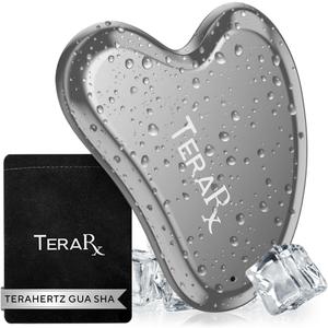TeraRX Terahertz Gua Sha for Enhanced Lymphatic Drainage, Reduced Puffiness, and Relieved Facial Tension 100% Authentic Terahertz Stone Gua Sha Facial Tools