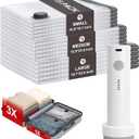 Vacuum Storage Bags for Travel, 15 Pack Vacuum Seal Bags for Clothing With Wireless Electric Pump, Space Saver Bags for Luggage, Clothes, Seasonal Storage- Vacuum Compression Bags Travel Essentials