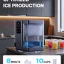 Silonn Nugget Ice Maker Countertop with APP & Voice Control, Self Cleaning Ice Machine with 3L Large Water Tank, 40 lbs/24H Soft Chewable Ice, Portable Pebble Ice Maker for Home, Kitchen and Party
