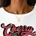 LilyCoco Womens Long Sleeve T Shirts Boat Neck Tops Breton Loose Fit Printed Tshirt White Large (White, L)