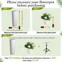 AZEAM Adjustable Plant Risers for Inside Pots, 2 PCS Planter Inserts Fillers 12"- 16" Raise for Large Flower Pots, Height Planter Lifter Stand with 4"-12" Top Support for Outdoor Indoor Plants