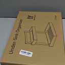 Bamboo Under Sink Organizer and Storage, 2 Tier Pull Out Cabinet Organizer, Slide Out Under Sink Storage Shelf, Undersink Organizers Shelves for Kitchen Bathroom Organization (Nature, 1 Pack)