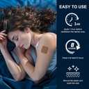 4 x Sleep Patches for Adults Sleep Patch with Melatonin Natural Plant-Based Sleep Support for Men and Women, that Last All Night Long-Lasting Night Comfort for Men & Women