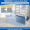 Upgraded 31"×23" W10443316 Freezer Door Gasket Replacement Compatible with Whirlpool Kenmore KitchenAid, W10180623 Refrigerator Gasket Replace W10571961 W10443316N W10571961N fridge Seal - Unbent