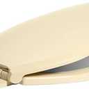 Centoco Slow-Close Elongated Plastic Toilet Seat, Scratch-Resistant Plastic Finish, Fits Kohler/American Standard/TOTO, Light Weight Residential, Made in the USA, 3800SC-106, Bone