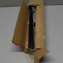 Curtain Rods for Windows 46-78 Inch, 5/8"Black Curtain Rods 2 pack for Bedroom, Living Room, Outdoor Black