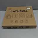 Apasiri Cat Houses for Indoor Cats: Felt Cat House Cave Cathouse, Scratch-Resistant Warm Insulated Covered, Hideaway Tent for Anxiety Relief Gift (15"x15"x13")