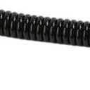Black Elastic Ropes Retractable Coil Springs Keychain, Anti-lost Key Chain Holder Clasp for Keys Wallet Cellphone and Other Badge Holders Identification Badges and Supplies