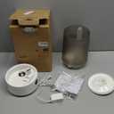 Homvana Humidifiers for Bedroom Home, 3.6 L Cool Mist Top-Fill 34H Super Long Time, Quiet 23dB, Baby Humidifier, Oil Diffuser for Large Room, House, Plant, Nursery, Office, BPA FREE, Ultrasonic (Grey)