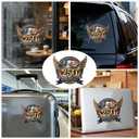 America Eagle Anniversary Sticker - 2 Pack Eagle Flag Patriotic Sticker for Refrigerators, Trucks, Laptop or Any Smooth Surface, Waterproof- American Pride Stickers - 8.27x7.2 in - BS-20