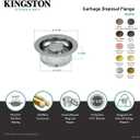 Kingston Brass BS3002 Made to Match Garbage Disposal Flange, 4-1/2-Inch, Polished Brass