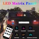 Light Signs for Car,Programmable LED Sign,Flexible Digital Sign,Control by Bluetooth APP, DIY Design Light Color,Animations,Text,Graffiti