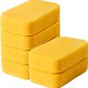 6 Pcs Large Sponges Bulk, 7.5 x 5.5 x 1.9 Inch Grouting Car Wash Sponge,Cleaning and Washing Sponge, Large Cleaning Sponges for Dishes, Car, Tile, Kitchen, Bathroom (Yellow)
