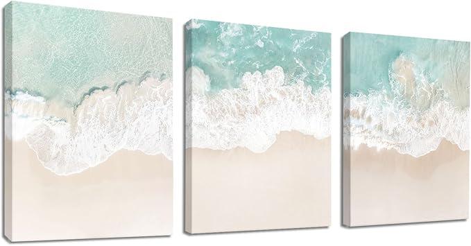 Ca 10x40 3PC Hanging Coastal Art
