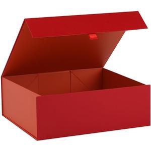 Large Gift Box 13.5x11.8x4.7 Inches, Red Gift Boxes for Presents with Magnetic Closure Lid, Luxury Gift Box Rectangle Collapsible Boxes for Gift Packaging