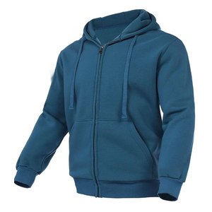 Bellnorth Men's Outfit Activewear Full Zip Fleece Hoodie Jacket Casual Sweatsuit (Medium, Teal)